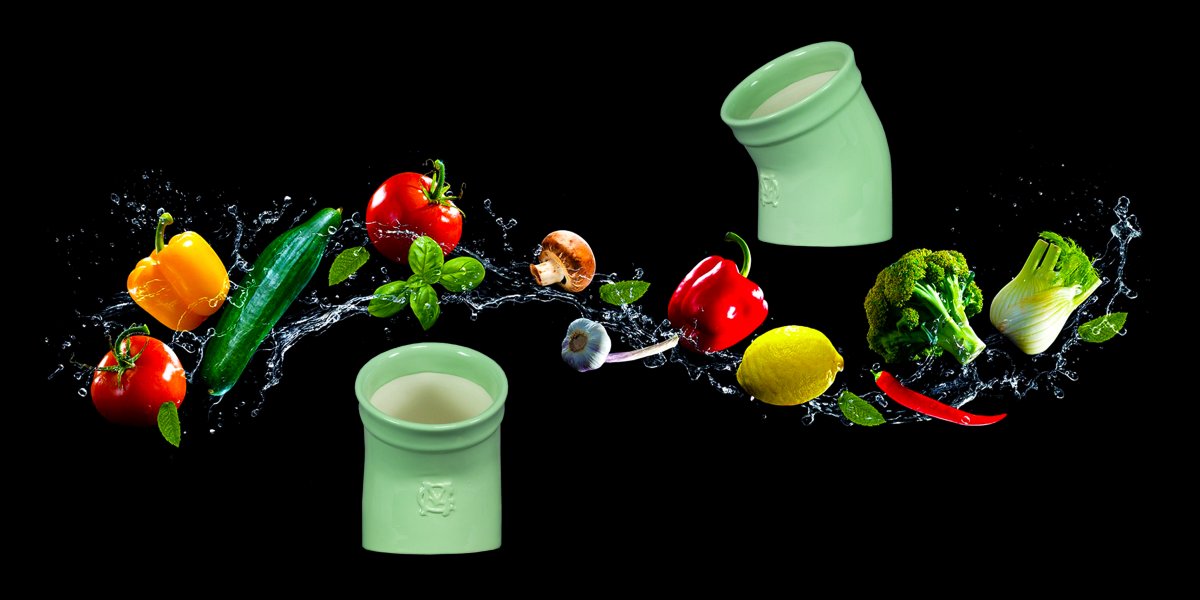 Солонка, банка для соли, мятная