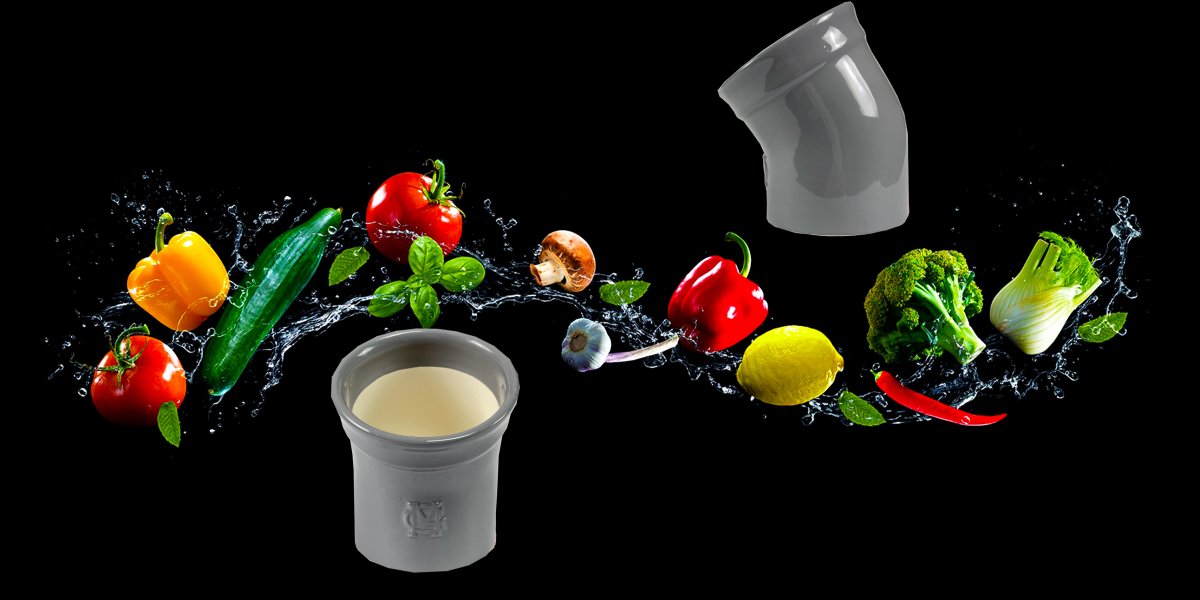 Солонка, банка для соли, серая