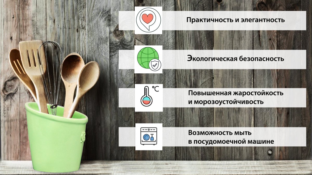 Стакан для кухонных предметов и аксессуаров мятный