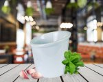 Стакан для кухонных предметов и аксессуаров белый