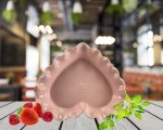 Форма для запекания сердце цвет розовый